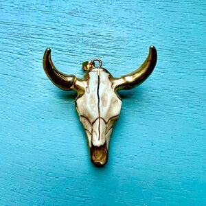 Cow Skull Western Inspired Pendant